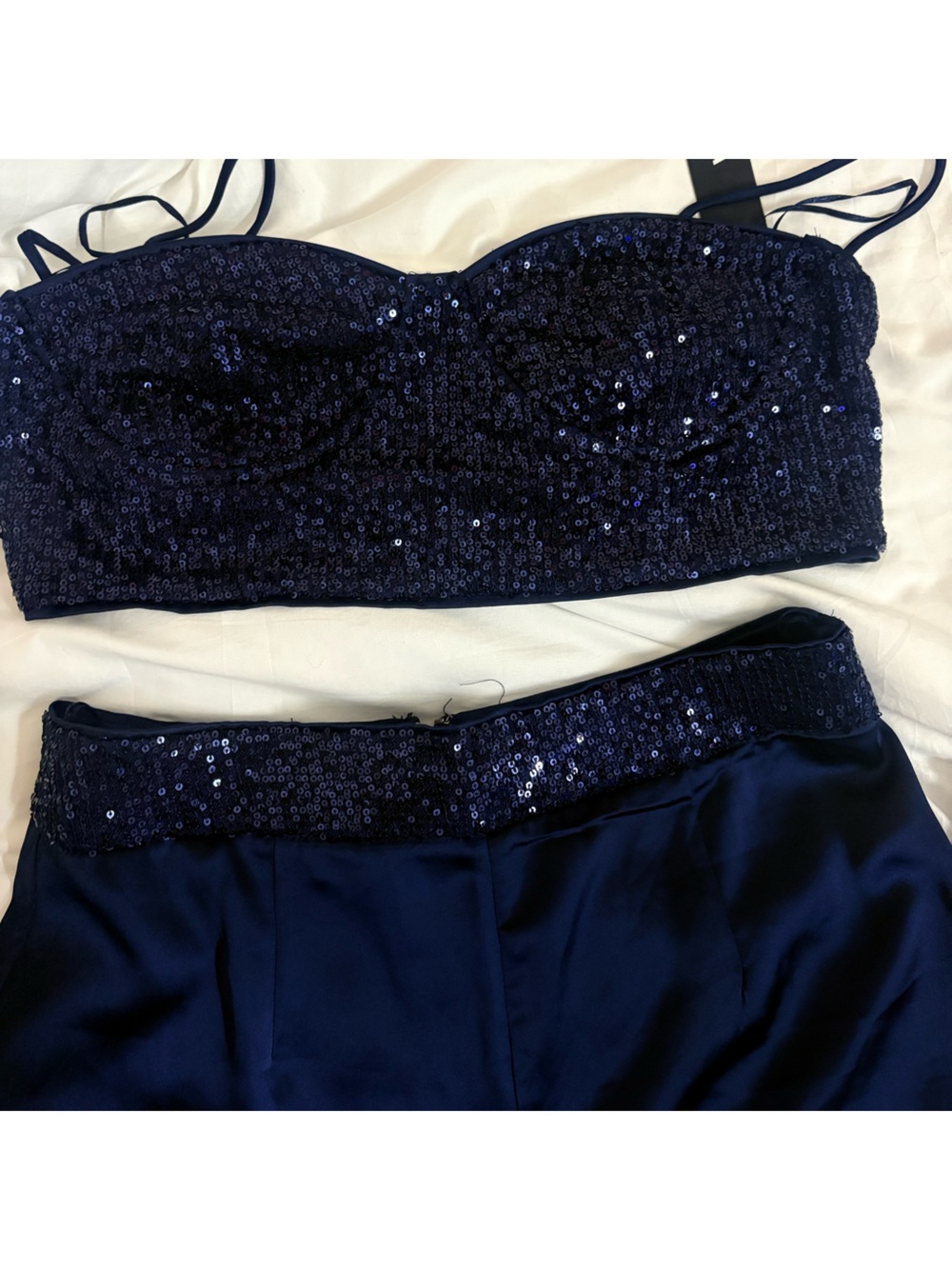 Nova Women's Sequin two piece- Navy
